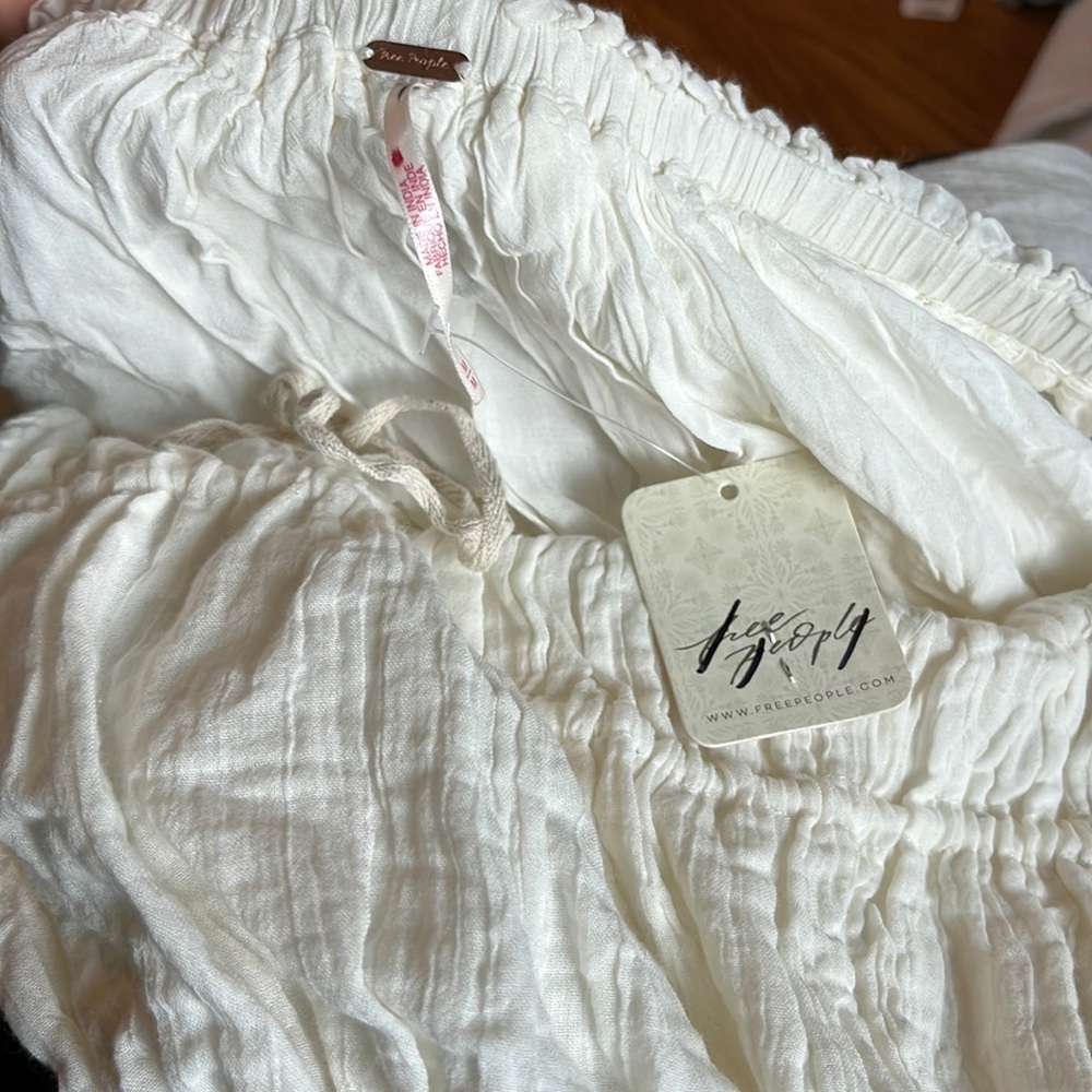 Free People Taking Sides Maxi Dress Size Medium NWT Ivory - Picture 16 of 16